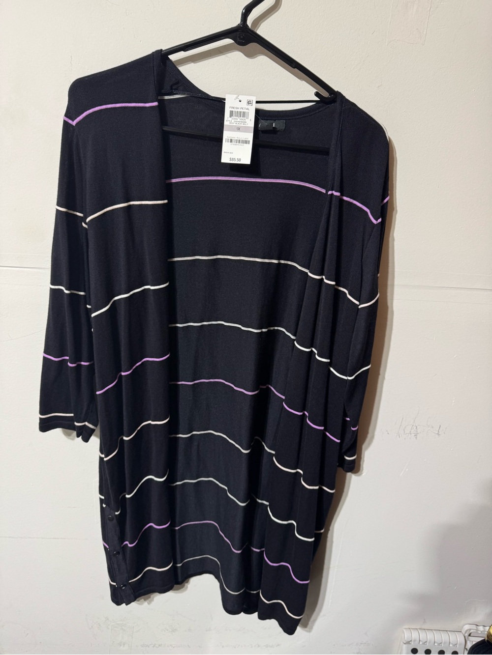 Brand New Black Stripe Cardigan